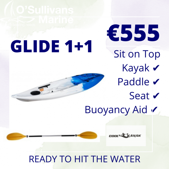Cool Kayak Glide 1+1 Family kayak Ireland